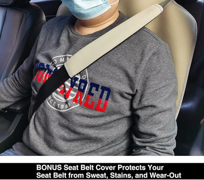 VSHIELD Waterproof Neoprene Car Seat Cover, Sweatproof Non-Slip Seat Protector, Universal Fit for Front Bucket or Rear Bench Seat of Cars, SUVs, Vans, Trucks, Compatible with Airbags and Armrests - Image 7