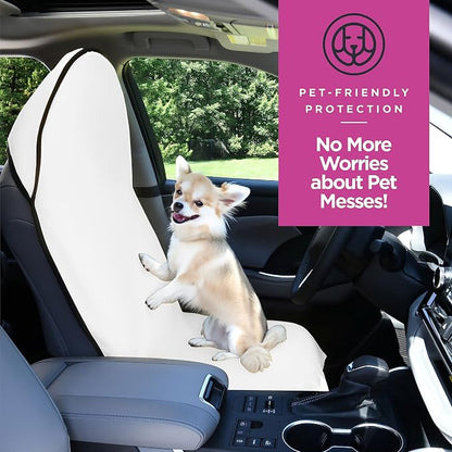 lebogner Waterproof Sweating Car Seat Cover for Post Gym Workout, Running, Swimming, Beach and Hiking, Universal Fit Anti-Slip Bucket Seat Protector for Cars, SUVs and Trucks, Machine Washable, White - Image 7