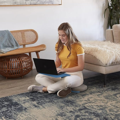 ECR4Kids The Surf Portable Lap Desk, Flexible Seating, Peacock Blue - Image 7