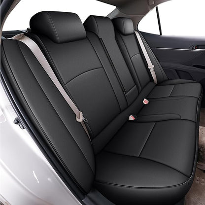 Custom Fit Seat Covers for Toyota Camry 2024-2025 LE SE Full Set | Black Full Set, Premium Faux Leather, Waterproof, Airbag Compatible, Easy to Clean, Factory-Style Fit, Interior upgrades - Image 3