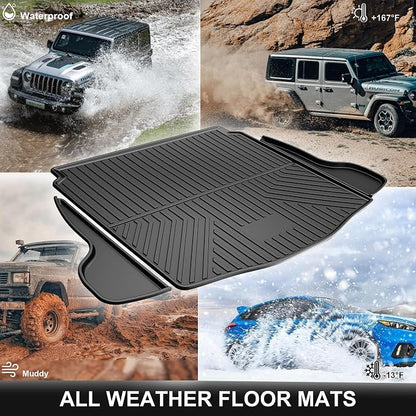 Upgrade Corolla Cross SUV Cargo Liner | Custom Fit Trunk Mat Compatible with 2022 2023 2024 2025 Toyota Corolla Cross (FWD Models Only) | All Weather TPE Cargo Mat for Corolla Cross - Image 3