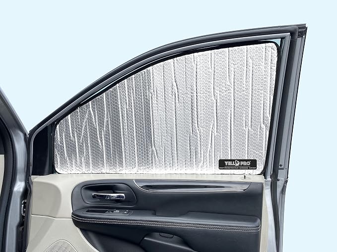 YelloPro Side Window Front Seat Sunshade (Set of 2) Custom Fit for 2023 2024 2025 2026 Lexus RX SUV, 350, Premium, Hybrid, F Sport, 500h, Protection UV Reflector Insulated Accessories [Made in USA] - Image 3