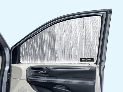 Front Side Sunshade (2PCS) Custom Fit for 2023-2026 Ford F-250 F-350 F-450 | Super Duty Pickup - All Cabs | UV Reflector Sun Protector Privacy Multi-Layer Insulated Blockout Accessories [Made in USA] - Image 3