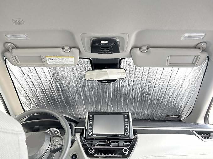 YelloPro Custom Fit Reflective Front Windshield Sunshade for 2004 2005 2006 2007 2008 2009 2010 Toyota Sienna Minivan, Sun Protection UV Reflector Accessories [Made in USA] - Image 4