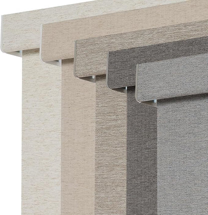 Persilux Blackout Roller Shades for Window Blinds,Cordless,Linen Fabric,Thermal Insulated Fabric UV Protection Shades for Home,Office,Bedroom,Door,Blackout-Grey,36" W X 72" H by PersiluxHome