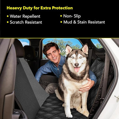 Meadowlark Dog Car Seat Cover, Heavy Duty Hammock, XL Trucks, Black Mesh - Image 4