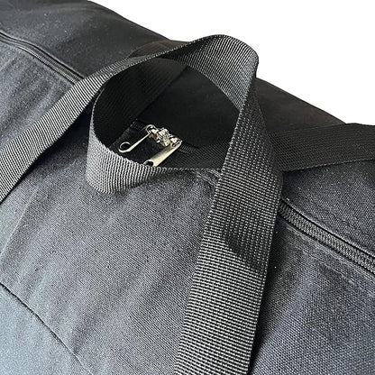 YiKitHom Extra Large Storage Canvas Duffle Bag for Travel, Black Oversized Giant Big Traveling Duffle Bag - Image 4