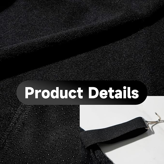 2Pcs Universal Car Seat Covers for Front Seats, Waterproof Sweat Towel Protector Non-Slip Microfiber Liner for Car Truck SUV, Breathable Seat Cushion for Gym Workout Dog Beach Outdoor - Image 7