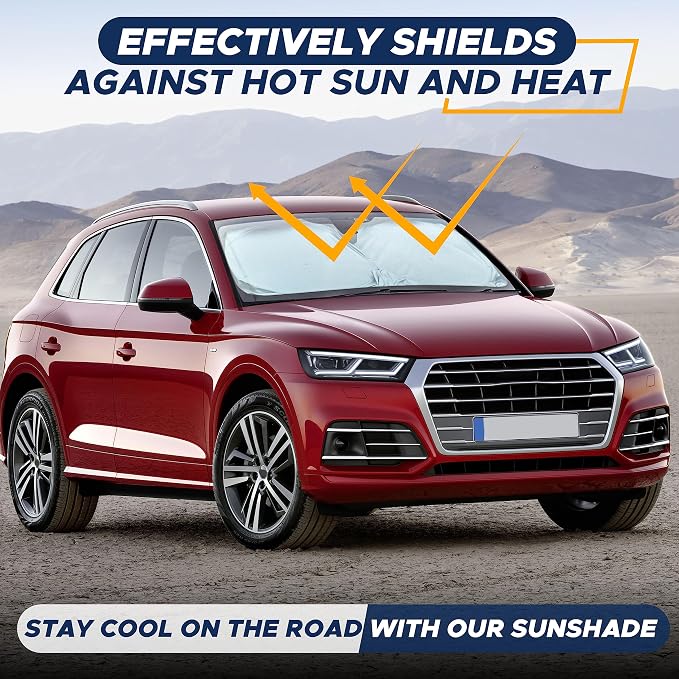 EcoNour Car Front Windshield Sun Shade, Foldable Window Shade for SUVs - Image 8