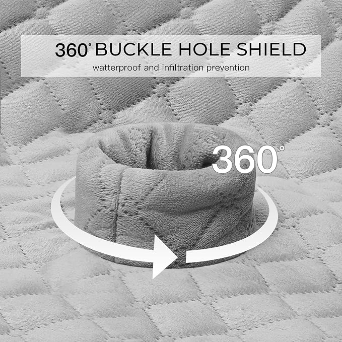 2 Pack Waterproof Piddle Pads Carseat Potty Training Car Seat Protector Waterproof Car Seat Liner Cover to Prevent Pee(Grey-1 Pack+Black-1 Pack) - Image 3