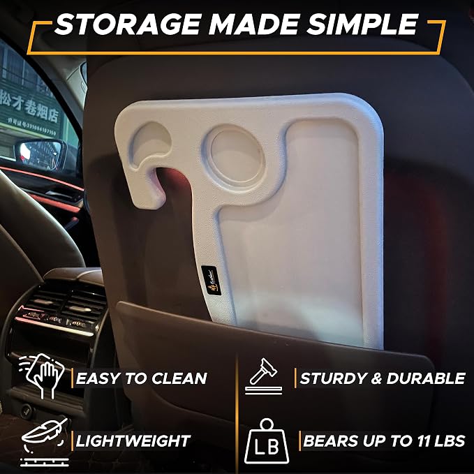EcoNour Car Tray for Laptop Mount with Pen Holder | Food Tray for Eating with Drinks Holder | Multipurpose Travel Car Accessories | Car Tray for Laptop Mount with Pen Holder | Food Tray for Eating with Drinks Holder | Multipurpose Travel Car Accessories - Image 8