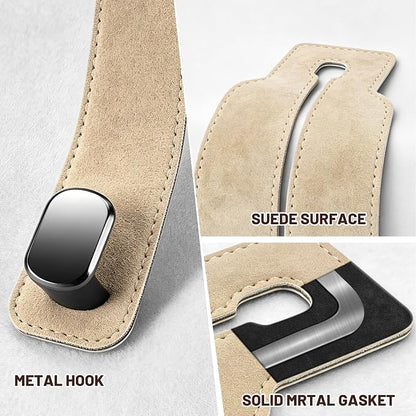 SUKIPIN Car Hooks, Car Seat Headrest Hooks for Purses and Bags 2-Pack Beige | Car Accessories for Women, Solid Durable Construction, Quick Tool-free Mounting, Universal Fit for Most Vehicle Headrests - Image 3