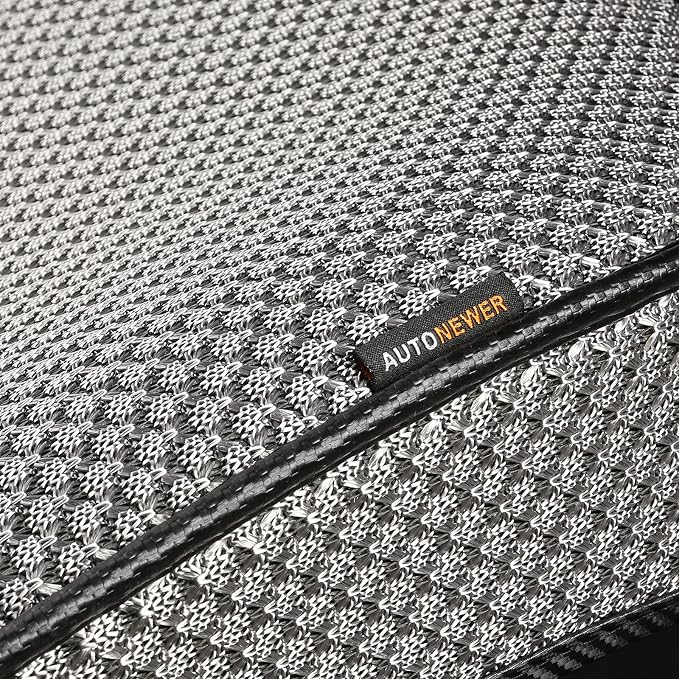 Auto Newer Luxury Breathable Car Seat Cover Fit Four Seasons, Universal Front of Car Seat Cushions, Bottom Seat Covers of Full Wrapped Edge,Universal Fit for 95% Cars,SUV,Pickup,Van(Grey，2PCS) - Image 5