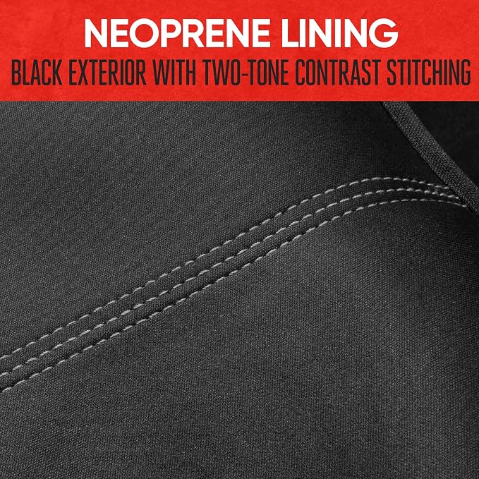 Motor Trend SpillGuard Neoprene Rear Seat Protector - Waterproof Bench Cover for Cars With Gray Stitching, Padding for Kids & Dogs - Image 6