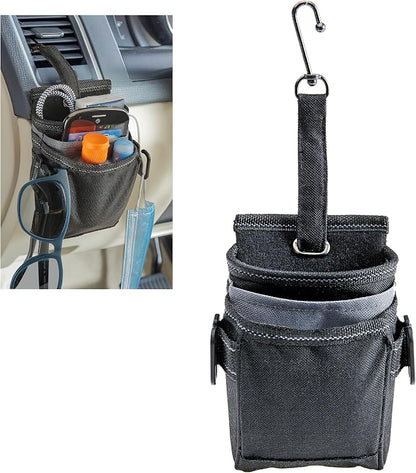 DriverPockets Car Vent Organizer - Hanging Phone Holder and Car Pen Holder | High Road Car Pouch Organizer Keeps Phones, Pens, Cords and Sanitizer on the Dashboard Within Easy Reach by HighRoad
