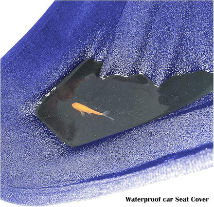 Car Seat Cover Protector Front Seats,for Gym Workout,Running,Swimming,Beach and Hiking,Waterproof Sweat Towel Bucket Seat Covers for Cars SUV Trucks (Blue, 1Pcs) - Image 3