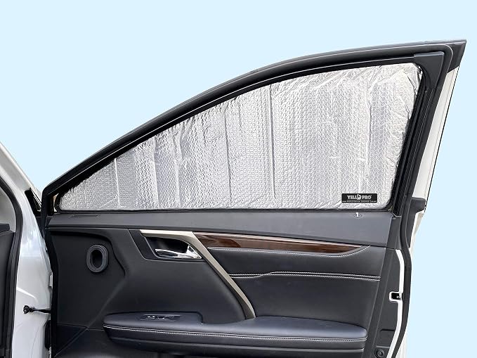 Side Window Front Seat Reflective Sunshade Custom Fit for 2016 2017 2018 2019 2020 2021 2022 Lexus RX SUV, UV Reflector Sun Protection Accessories (Set of 2) - Image 3