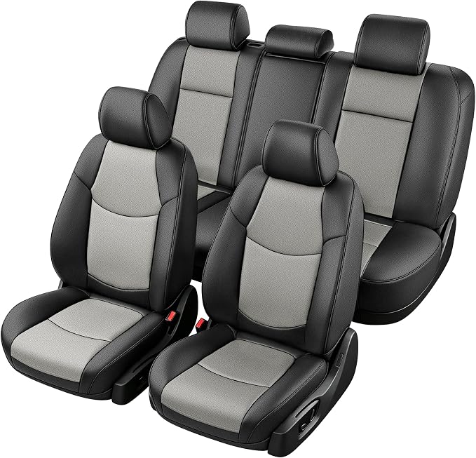 TTX LIGHTING Custom Fit for Toyota RAV4 Seat Covers 2019-2026 5-Seats | Original Seat Pattern | Full Coverage | Easy Install | Waterproof | Faux Leather | Shield Your Car Seats | All Season by TTXLIGHTING%C2%AE