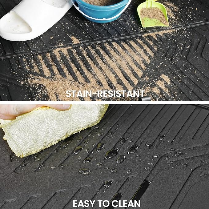 Cargo Mat for Chevy Equinox & GMC Terrain 2025-2026 Accessories | Gas Only, One-Piece Cargo Liner & Rear Seat Back Protector, All Weather TPE, Non Slip & Odorless & Scratch Proof, Quick Clean - Image 7