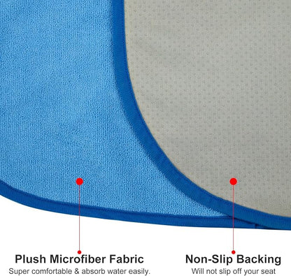 Waterproof Sweating Car Seat Cover for Post Gym Workout, Running, Swimming, Beach and Hiking, Universal Fit Non-Slip Bucket Seat Protector for Cars SUV Trucks, Machine Washable (Light Blue) - Image 4