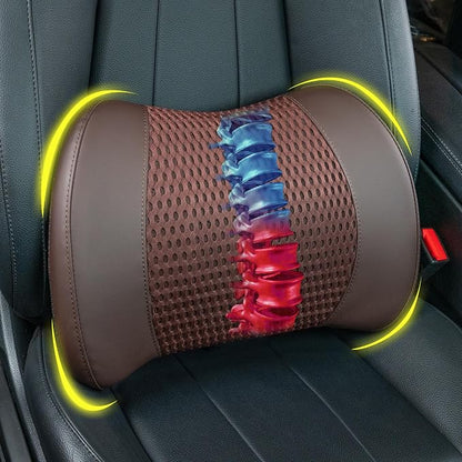 Lofty Aim Lumbar Support Pillow for Car, Car Seat Back Support for Driving | Memory Foam Car Lumbar Support for Driving, Car Back Cushion, Adjustable Straps, Lower Back Pillow, Breathable 4D Mesh, Brown by LoftyAim