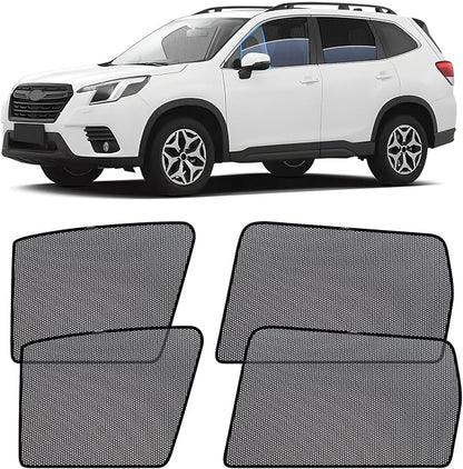 ZATOOTO Subaru Forester Sun Shade 2019-2024, Breathable Anti-Bug Mesh | Half-Window Mesh & Clear View, UV Blocking, Privacy Protection for Camping, Car Window Covers for Baby by ZATOOTO