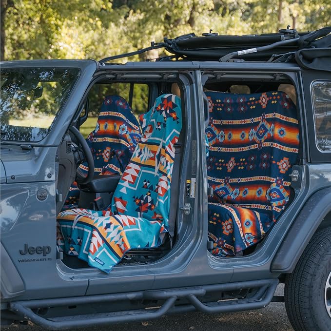 Sprints Athletic Running Towel, Full-Sized, Car Seat Cover - Performance Microfiber (Bohemian Nomad Noises) - Image 8