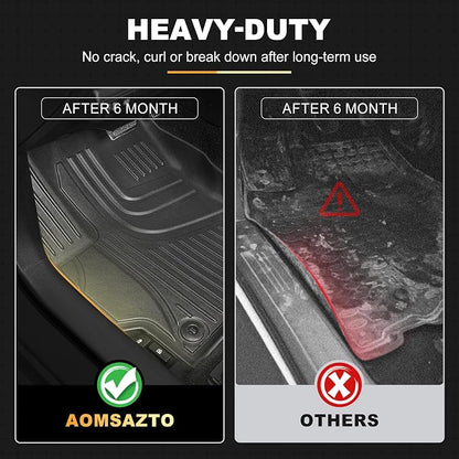 AOMSAZTO Floor Mats for Toyota Corolla Sedan 2020-2026 (NO Hatchback/Cross) | Custom Fit Floor Liners All-weather Protection Waterproof Easy to Clean Heavy Duty Non-Slip Rubber Corolla Accessories - Image 4