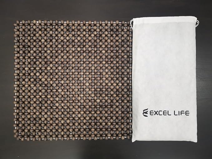 Natural Wood Beaded Seat Cover Pad Mat Comfy Cool Summer Massage Seat Cushion (Square Large) for Truck,RV,Pickup,Big Office Chair only - Image 5