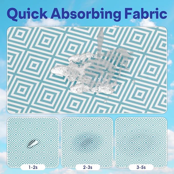 2 Pack Car Seat Towel Covers for Gym, Front Seats, Light Blue | Blue Sweat Protector for Front Seats Premium Thickened with Elastic Strap Breathable & Quick Dry Machine Washable Running - Image 3