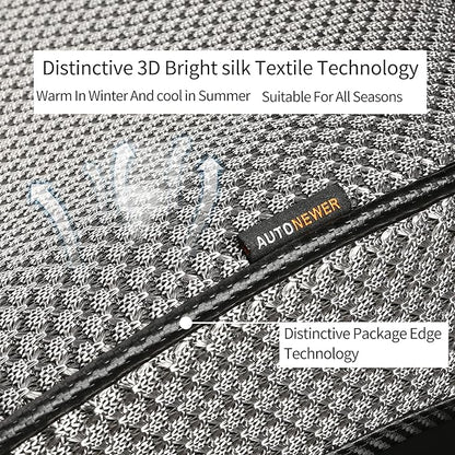 Auto Newer Luxury Breathable Rear Bench Car Seat Cover Fit Four Seasons, Back Seat Protector，Universal Rear of Car Seat Cushions,Universal Fit for 95% Cars,SUV,Pickup,Van（Rear Seat,Grey - Image 2