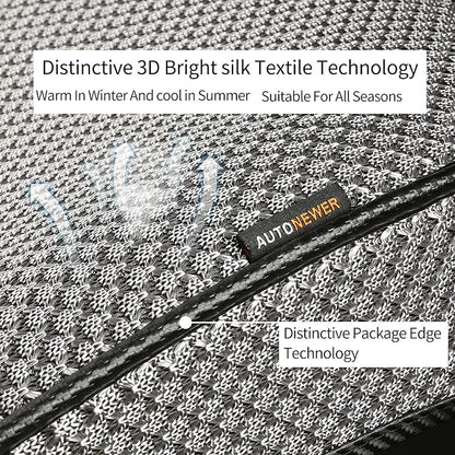 Auto Newer Breathable Universal Four Seasons Car Seat Covers，Luxury Car Seat Cushion ，Protectors for Front Seat Bottoms,Compatible with 95% Vehicles， Fit for Cars Truck SUV Sedan (Grey,1PC) - Image 2