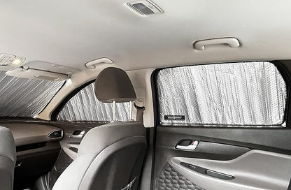 Side Window Front Seat Reflective Sunshade Custom Fit for 2019 2020 2021 2022 2023 Hyundai Santa Fe SUV, Plug-in Hybrid, Hybrid, UV Sun Protection Accessories (Set of 2) - Image 5