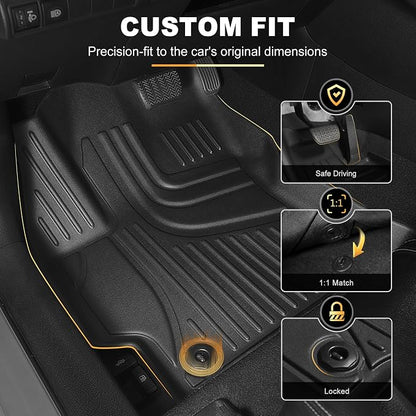 Floor Mats Fit for Toyota Corolla Sedan 2014-2019, Floor Liners + Cargo Mat | Not for Hatchback, Custom Fit Cargo Liner All-weather Protection Waterproof Easy to Clean Heavy Duty - Image 3