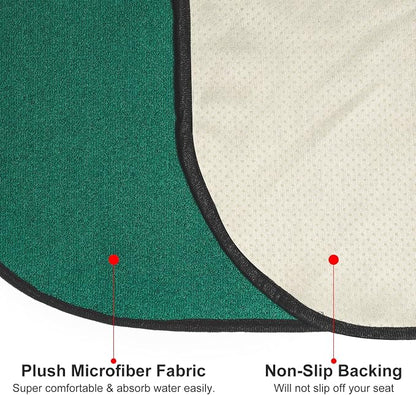 Waterproof Sweating Car Seat Cover for Post Gym Workout, Running, Swimming, Beach and Hiking, Universal Fit Non-Slip Bucket Seat Protector for Cars SUV Trucks, Machine Washable (Green) - Image 4
