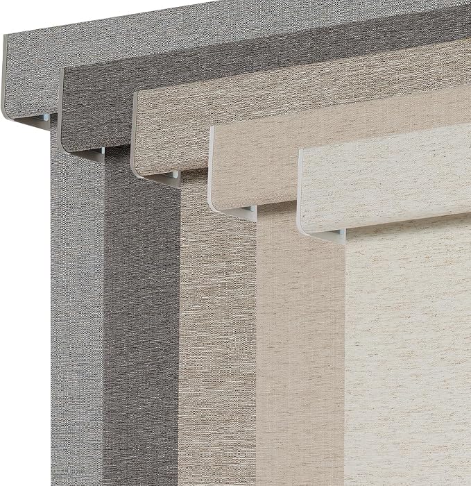 Persilux Blackout Roller Shades for Window Blinds,Cordless,Linen Fabric,Thermal Insulated Fabric UV Protection Shades for Home,Office,Bedroom,Door,Blackout-Cream,29" W X 72" H by PersiluxHome