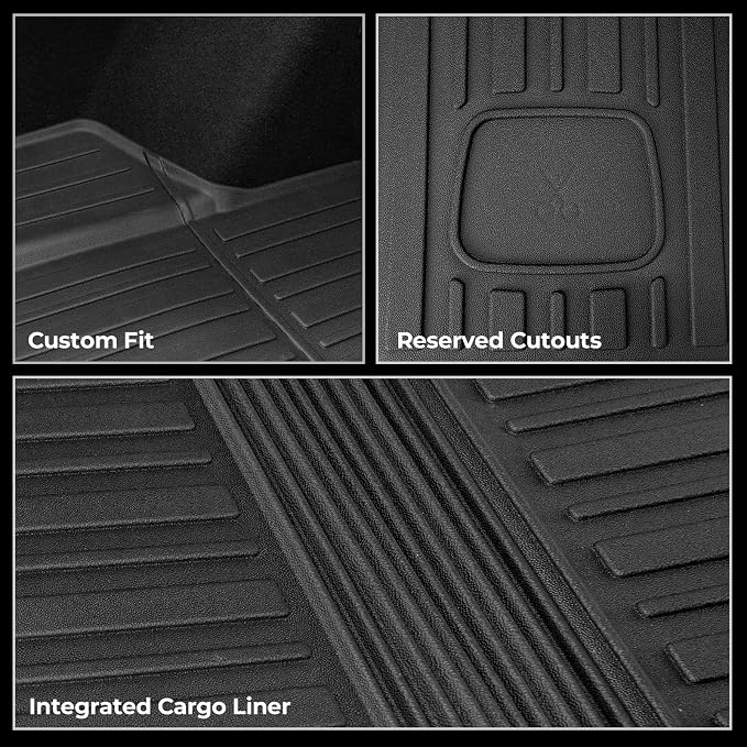 Floor Mats for 2025 2026 BMW X3 Accessories | Full-Coverage Mats Set with Integrated Cargo Liner & Backrest Mat, Odorless & Durable, All-Weather Protection, 3D Laser Fit - Image 5