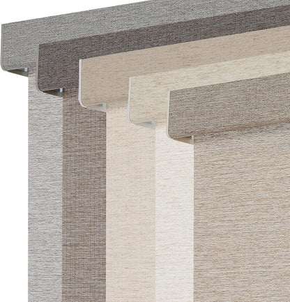 Persilux Light Filtering Roller Shades for Window Blinds,Cordless,Linen Fabric,Thermal Insulated Fabric UV Protection Shades for Home,Office,Bedroom,Door,Light Filtering-Light Brown,22" W X 72" H by PersiluxHome