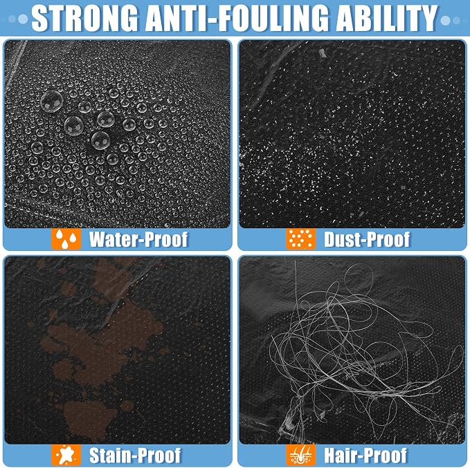 MYFAMIREA 250 PCS Disposable Car Seat Covers Clear Plastic Vehicle Seat Protector Set with Steering Wheel, Gear Shift and Handbrake Covers, Universal for Cars Auto Truck Bus Airplane - Image 3