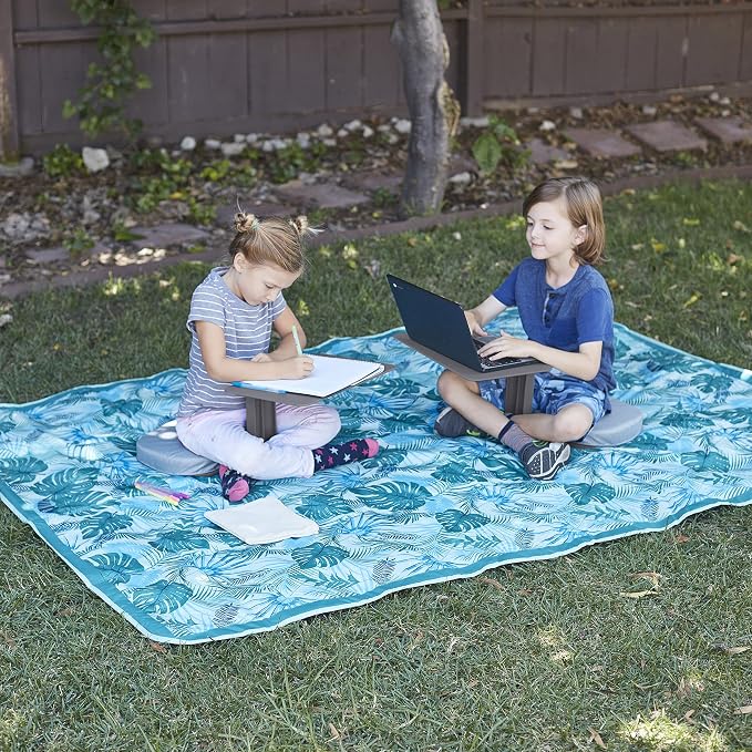 ECR4Kids The Surf Portable Activity Lap Desk, Classroom Essentials, Grey - Image 13